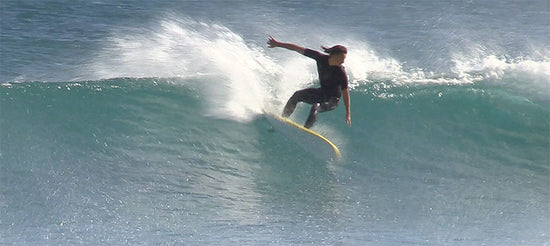 6'6 B Softboard in the waves