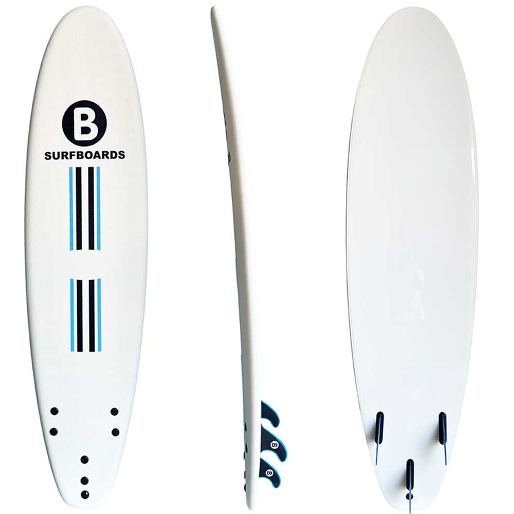 White 7'6" B Softboard