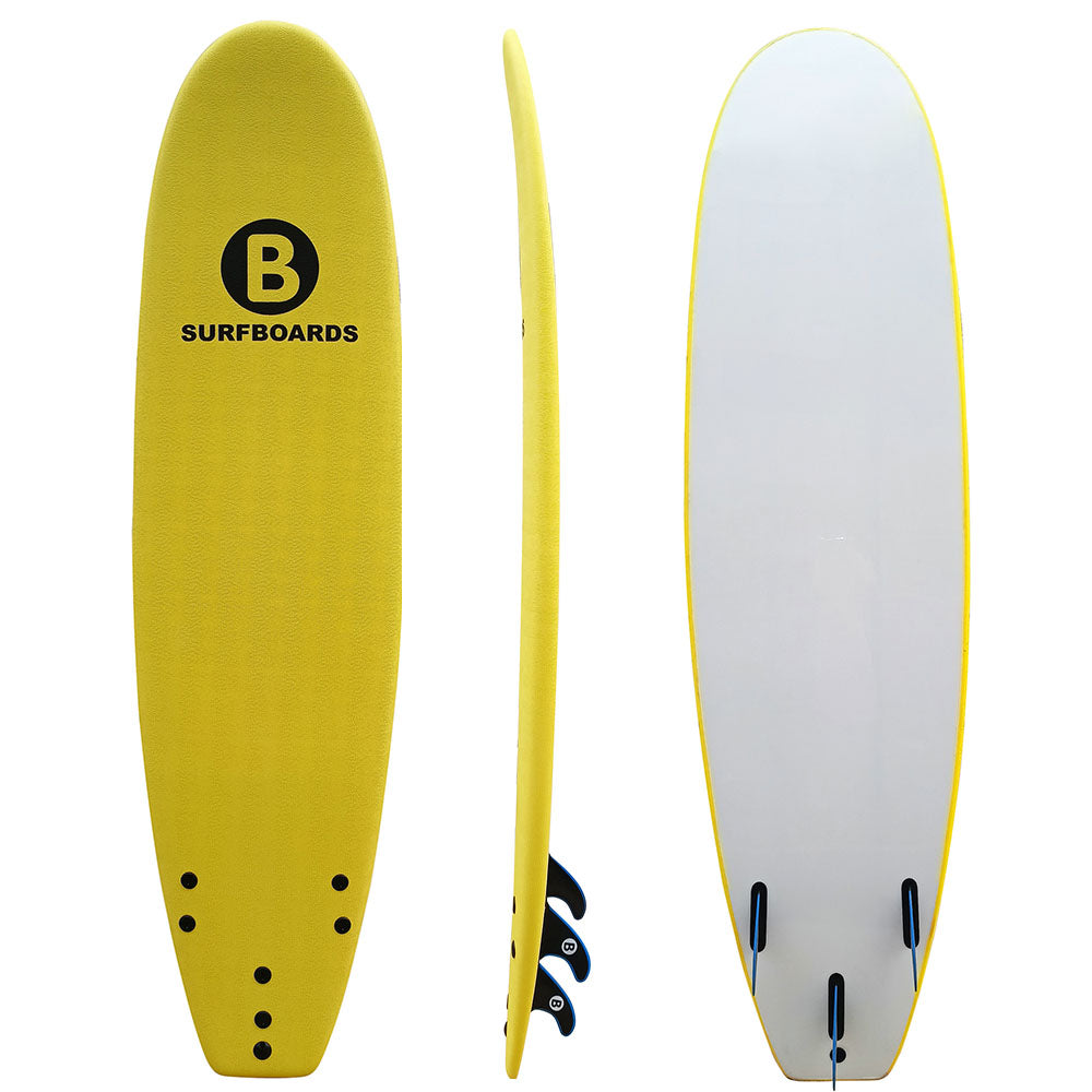 7’6 B SOFT BOARD Yellow